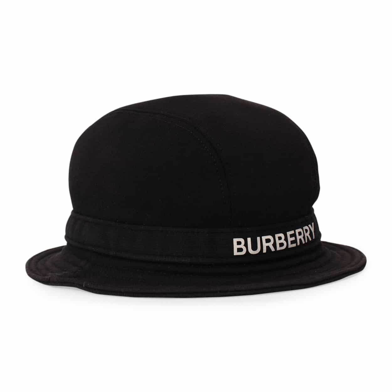 BURBERRY Cotton Logo Bucket Hat Black | Luxity