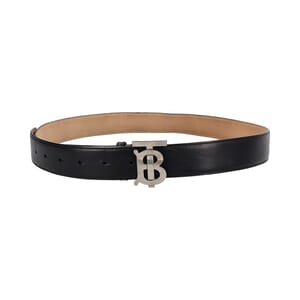 Leather TB Belt Black - S: 105 (42)