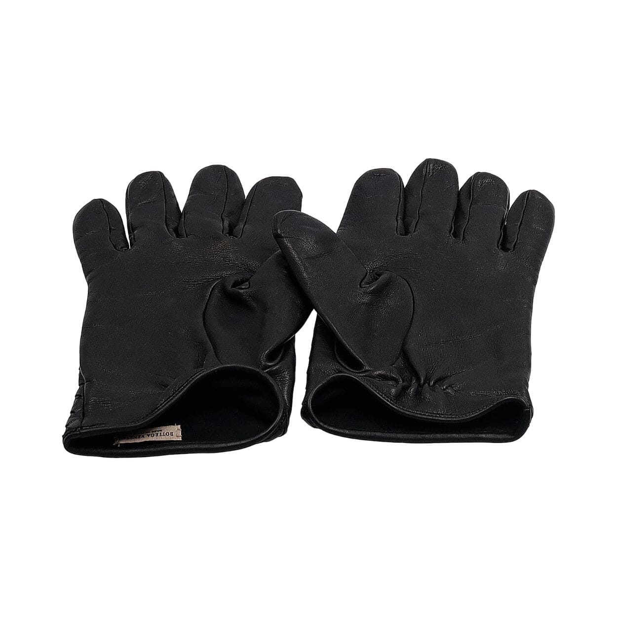 BOTTEGA VENETA Leather Intrecciato Gloves Black | Luxity