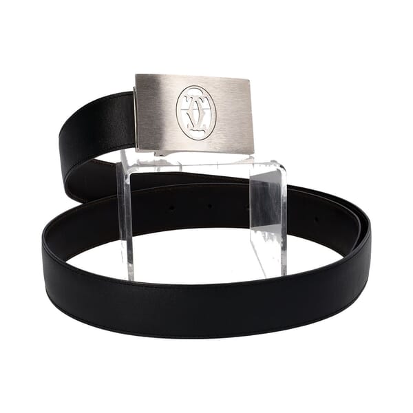 Leather Reversible Buckle Belt Black/Brown - S: 85 (34)
