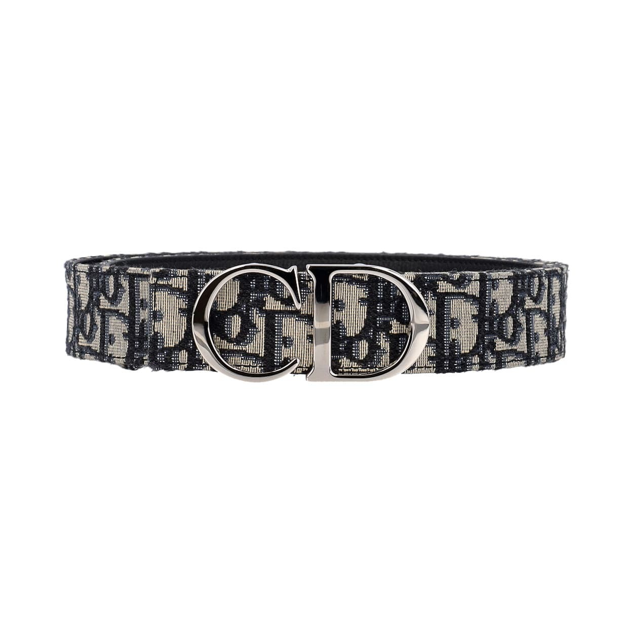 【DIOR】OBLIQUE LOGO REVERSIBRE BELT DIOR Oblique Logo Reversible Belt Black/Blue - S: 90 (36) | Luxity