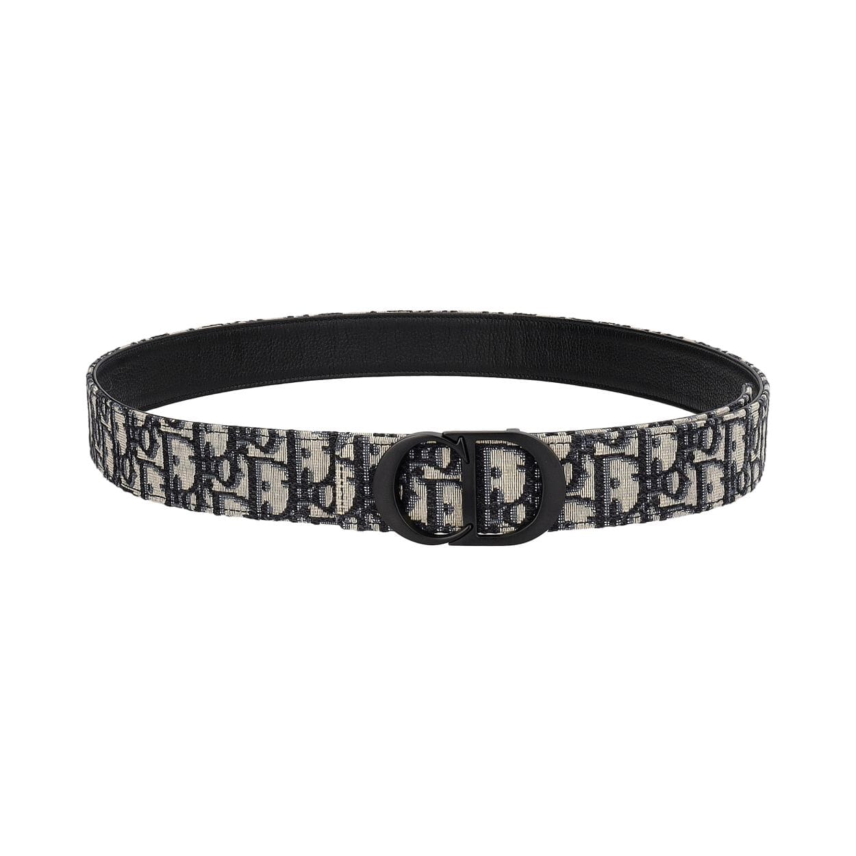 Oblique Reversible CD Icon Belt Black/Blue - S: 105 (42)