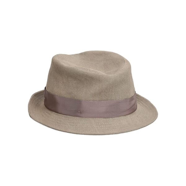 Ramie Fedora Hat Grey