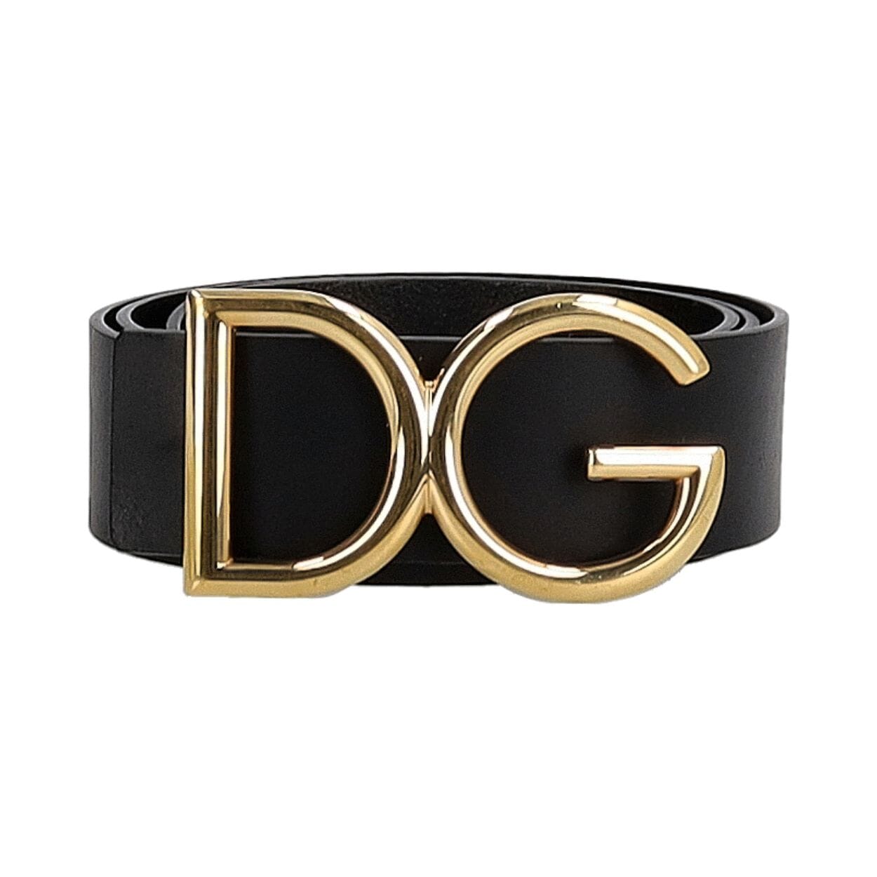 Leather DG Belt Black - S: 95 (38)