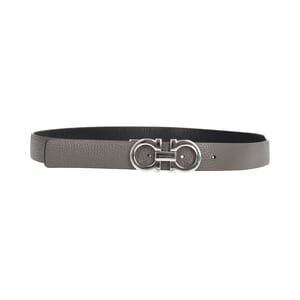 Leather Gancini Reversible Belt Black/Grey - S: 85 (34), view 3