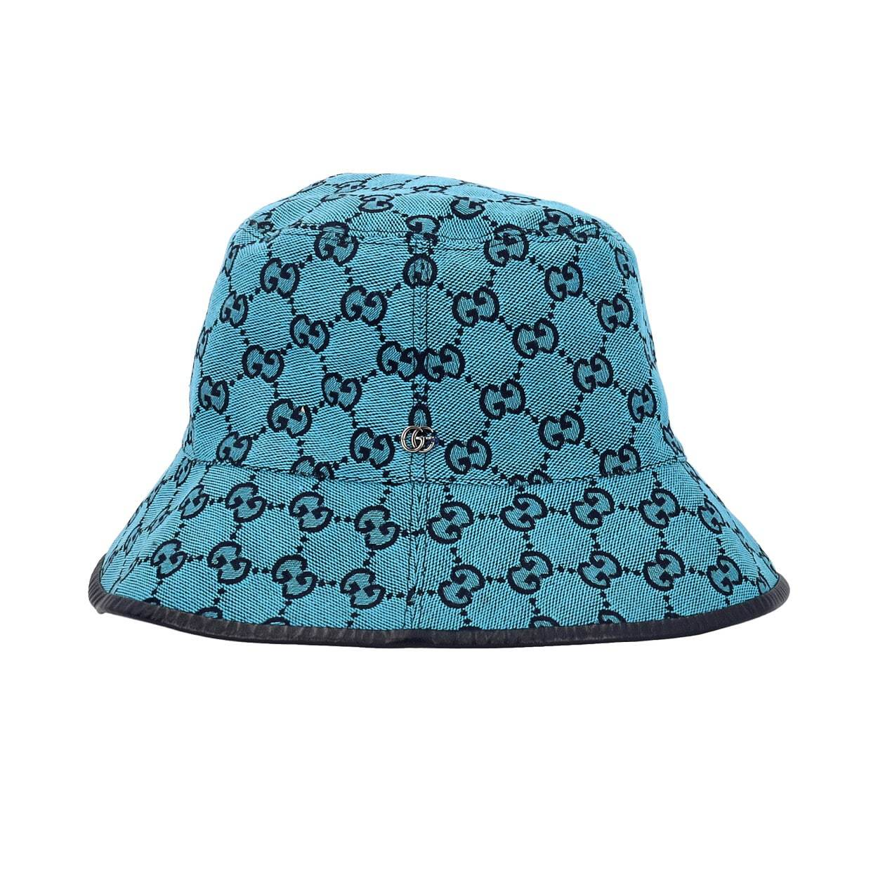 GUCCI キャスケット GUCCI Canvas Bucket Hat Blue | Luxity