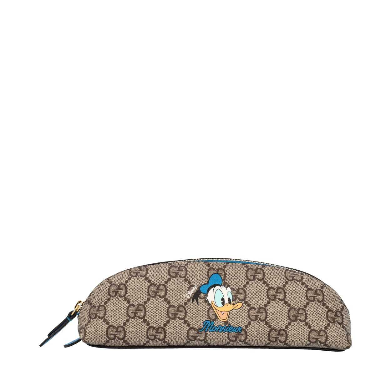GUCCI Supreme Disney Donald Duck Pencil Case Beige | Luxity