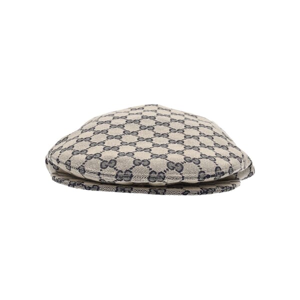 Canvas GG Flat Hat Beige/Blue