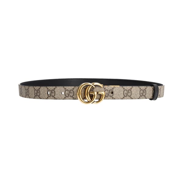 Supreme GG Reversible Thin Belt Beige/Ebony/Black - S: 85 (34)