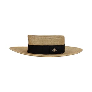 Straw/Lame Bee Hat Gold, view 2