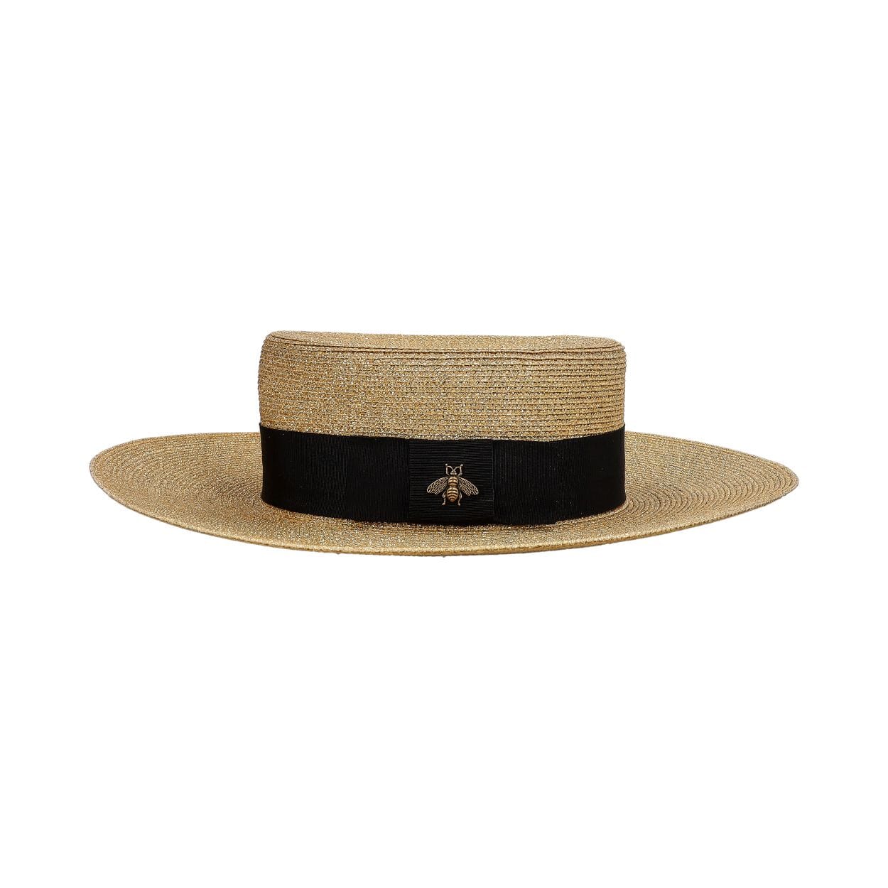Straw/Lame Bee Hat Gold