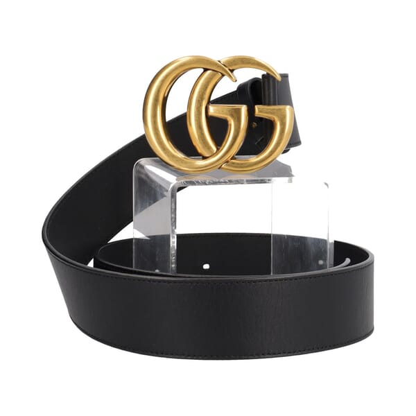 Marmont GG Wide Belt Black - S: 85 (34)