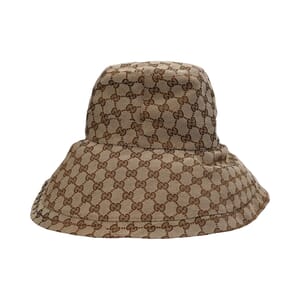 Canvas GG Wide Brim Hat Beige, view 6