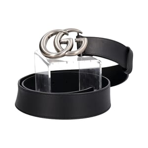 Leather GG Belt Black - S: 90 (36), view 2