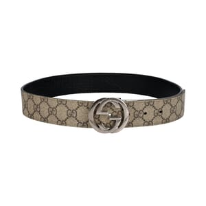 Supreme GG Reversible Belt Beige/Black - S: 80 (32)
