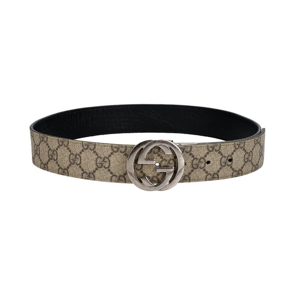 Supreme GG Reversible Belt Beige/Black - S: 80 (32)