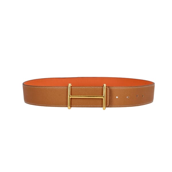 Gold Plated H D’Ancre Buckle/Belt Set Multicolour