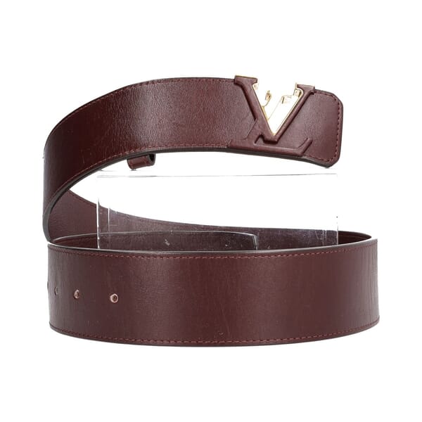 Leather Belt Burgundy - S: 80 (32)
