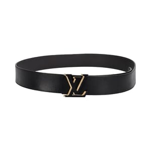 Leather LV Optic Reversible Belt Black/Grey - S: 100 (40)