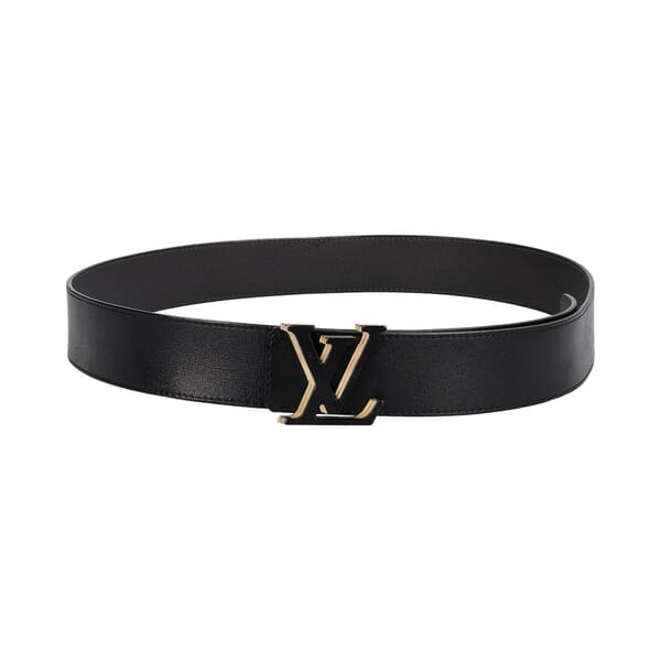 Leather LV Optic Reversible Belt Black/Grey - S: 100 (40)
