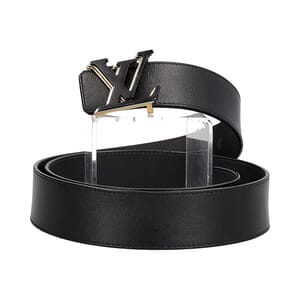 Leather LV Optic Reversible Belt Black/Grey - S: 100 (40), view 2