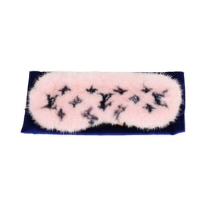Fur Sleep Mask Pink, view 3