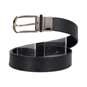Leather Damier Reversible Belt Black: 90 (36), view 2
