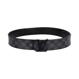 Damier Graphite Initials Belt - S: 90 (36)