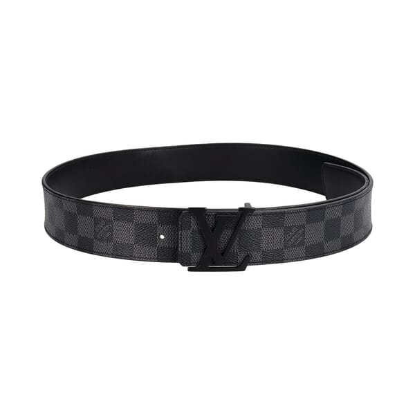 Damier Graphite Initials Belt - S: 90 (36)