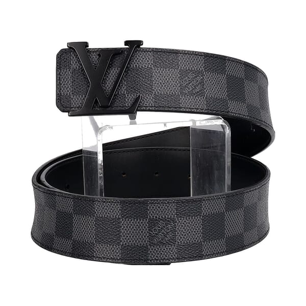 Damier Graphite Initials Belt - S: 90 (36)