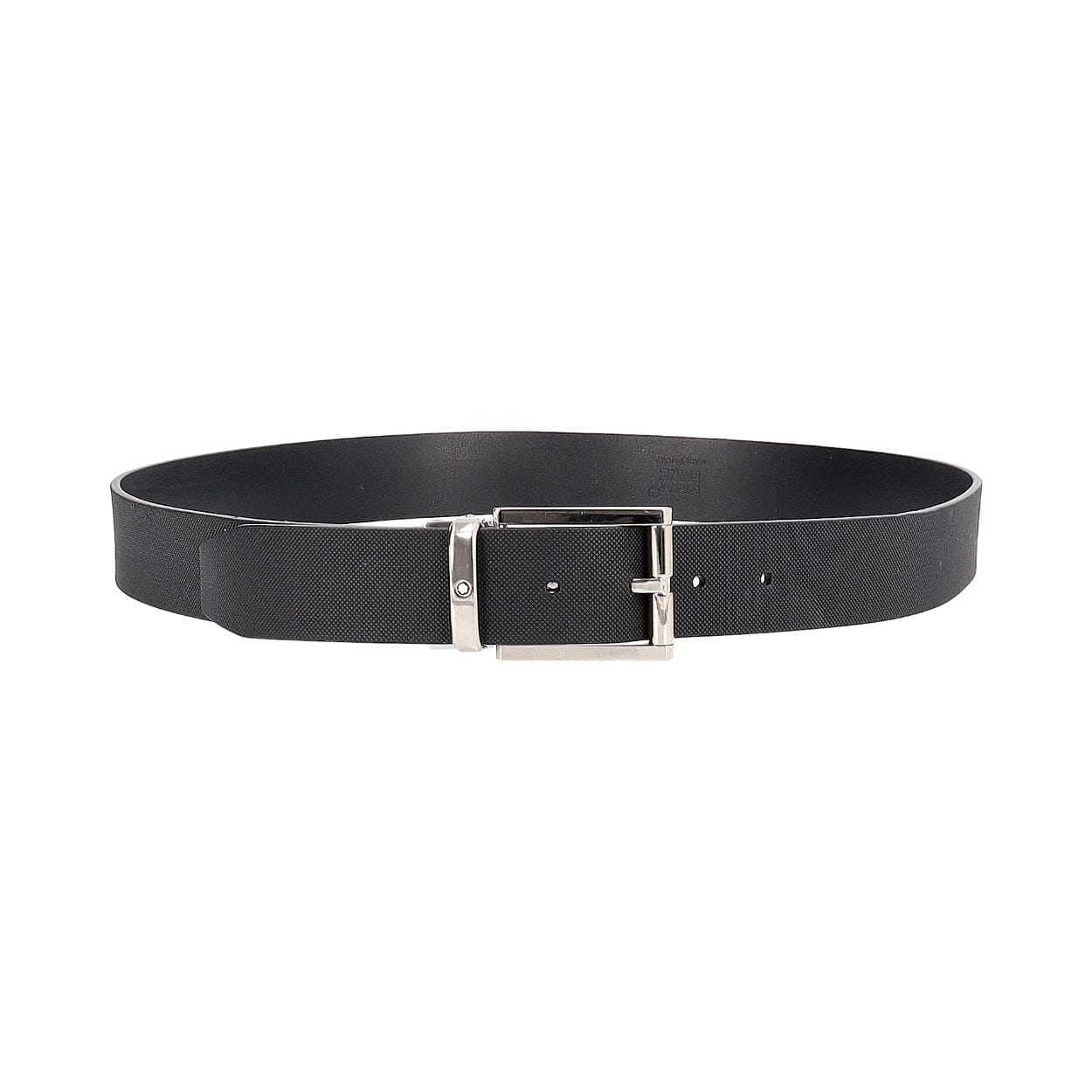 MONTBLANC Leather Belt Black S 100 40 Luxity Montblanc leather belt black s 100 40 luxity