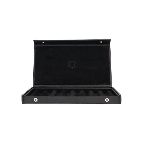 Leather Collector 8 Pen Box Black