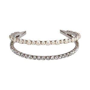 Pearl/Crystal Embellished Headband Silver, view 2