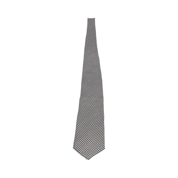 Silk Houndstooth Tie Black/White