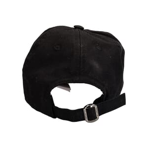 Cotton Blend V Logo Baseball Cap Black, view 4