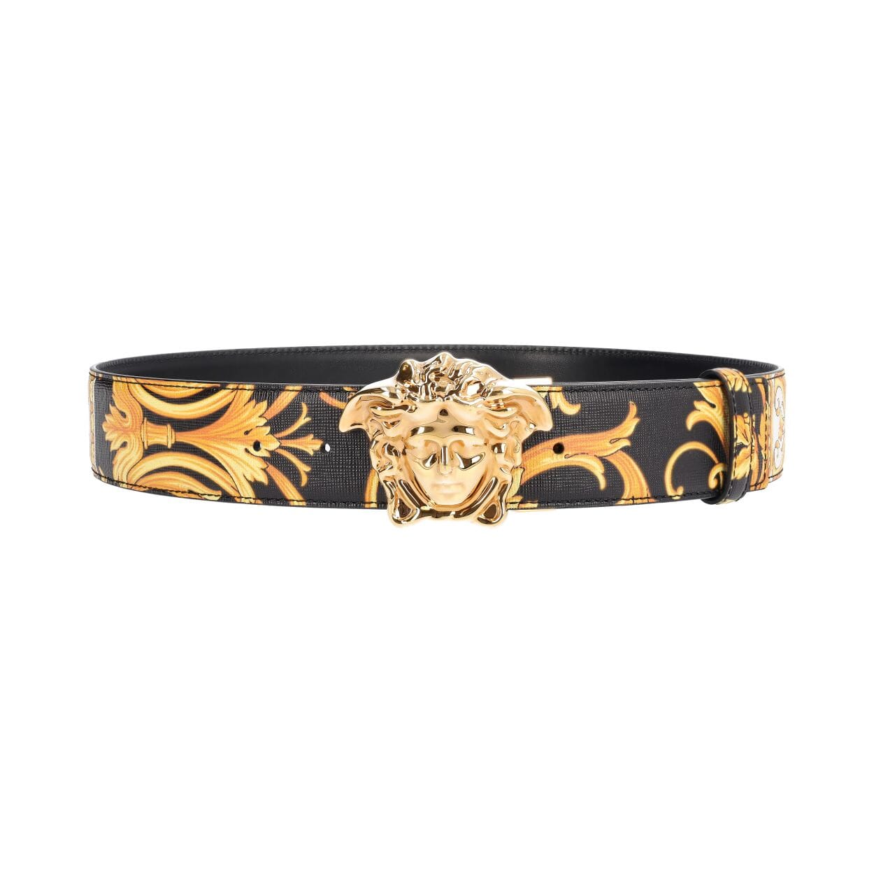 VERSACE ベルト 85 (34) VERSACE Leather Barocco Medusa Reversible Belt - S: 85 (34) | Luxity