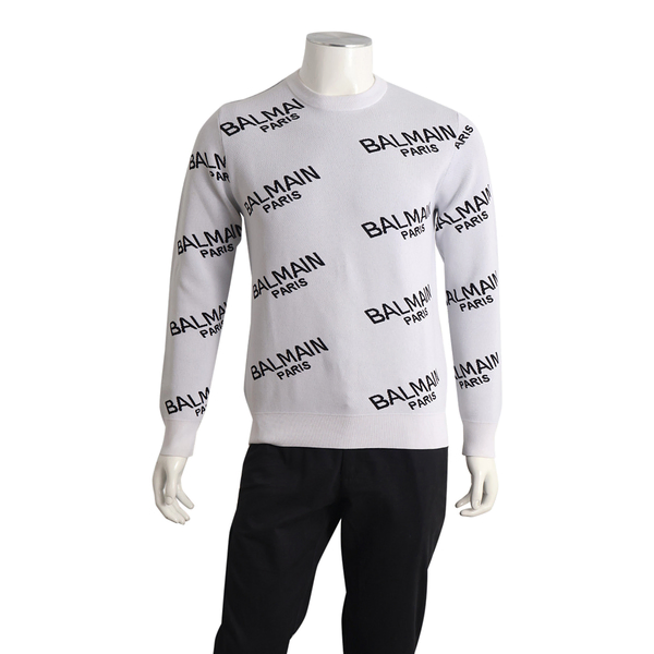Viscose Logo Sweatshirt White/Black