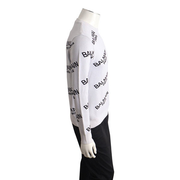 Viscose Logo Sweatshirt White/Black