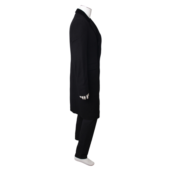 Wool/Polymide Coat Black
