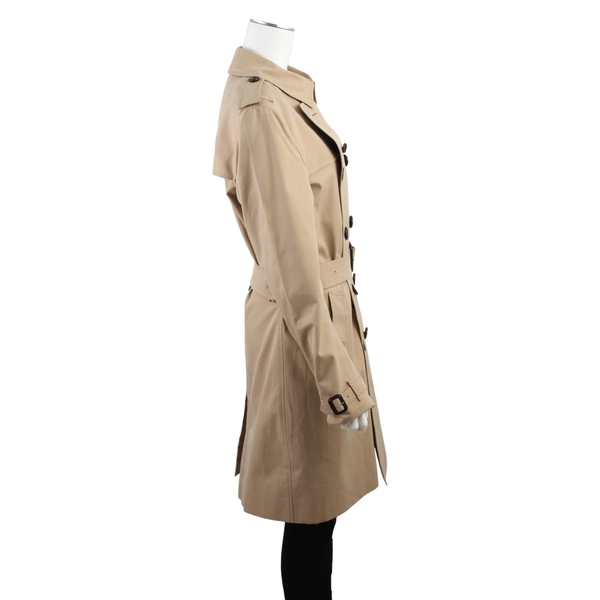 Cotton The Sandringham Long Trench Coat Honey