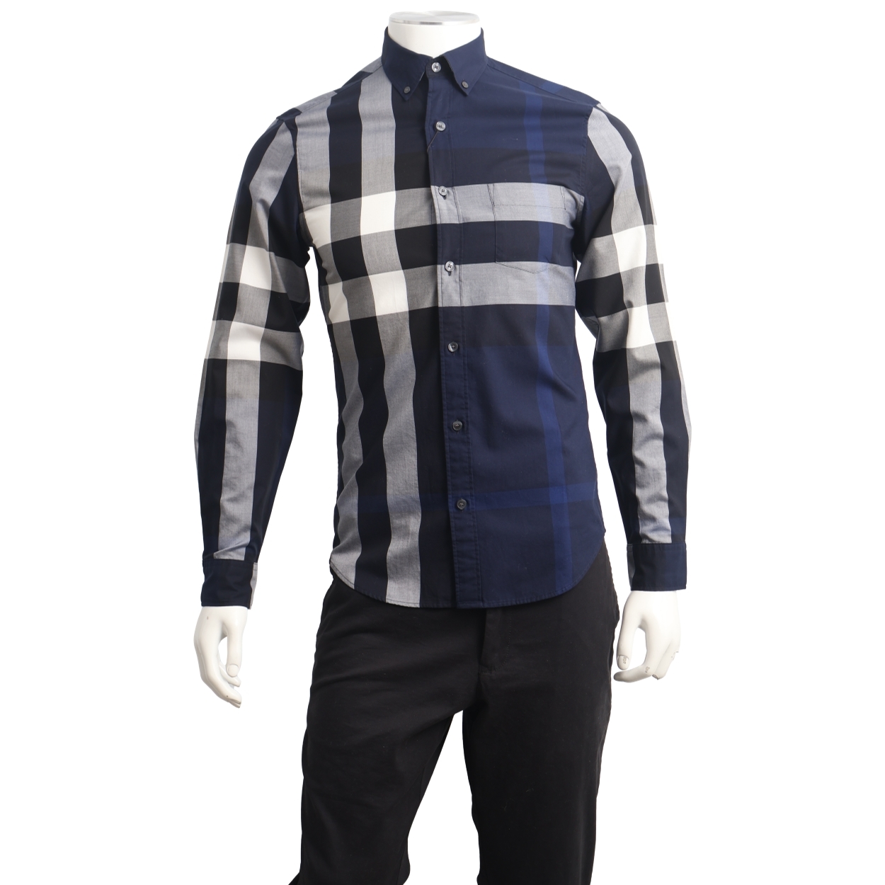 トップス BURBERRY BLUELABEL BURBERRY Cotton Check Shirt Blue | Luxity