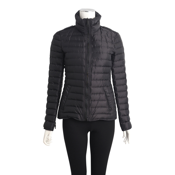 Quilted Nylon Jacket Black