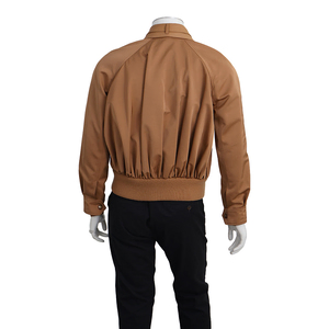 Mixed Material Harrington Jacket Honey Beige, view 3
