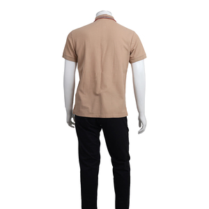 Cotton Polo Shirt Beige, view 2