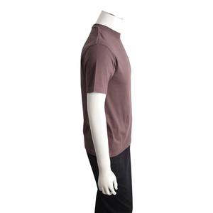 Cotton Embroidered Logo T-Shirt Taupe, view 2