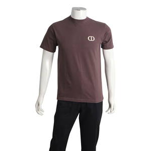 Cotton Embroidered Logo T-Shirt Taupe