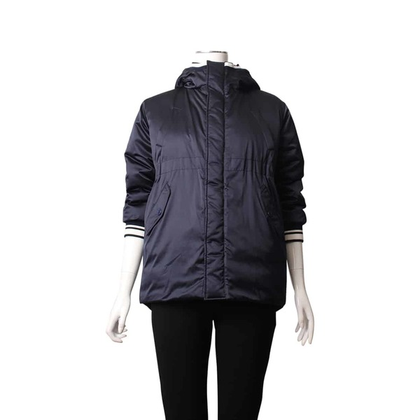 Polyester Kids Logo Jacket Navy