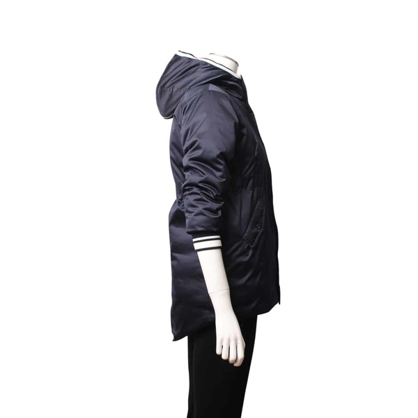 Polyester Kids Logo Jacket Navy