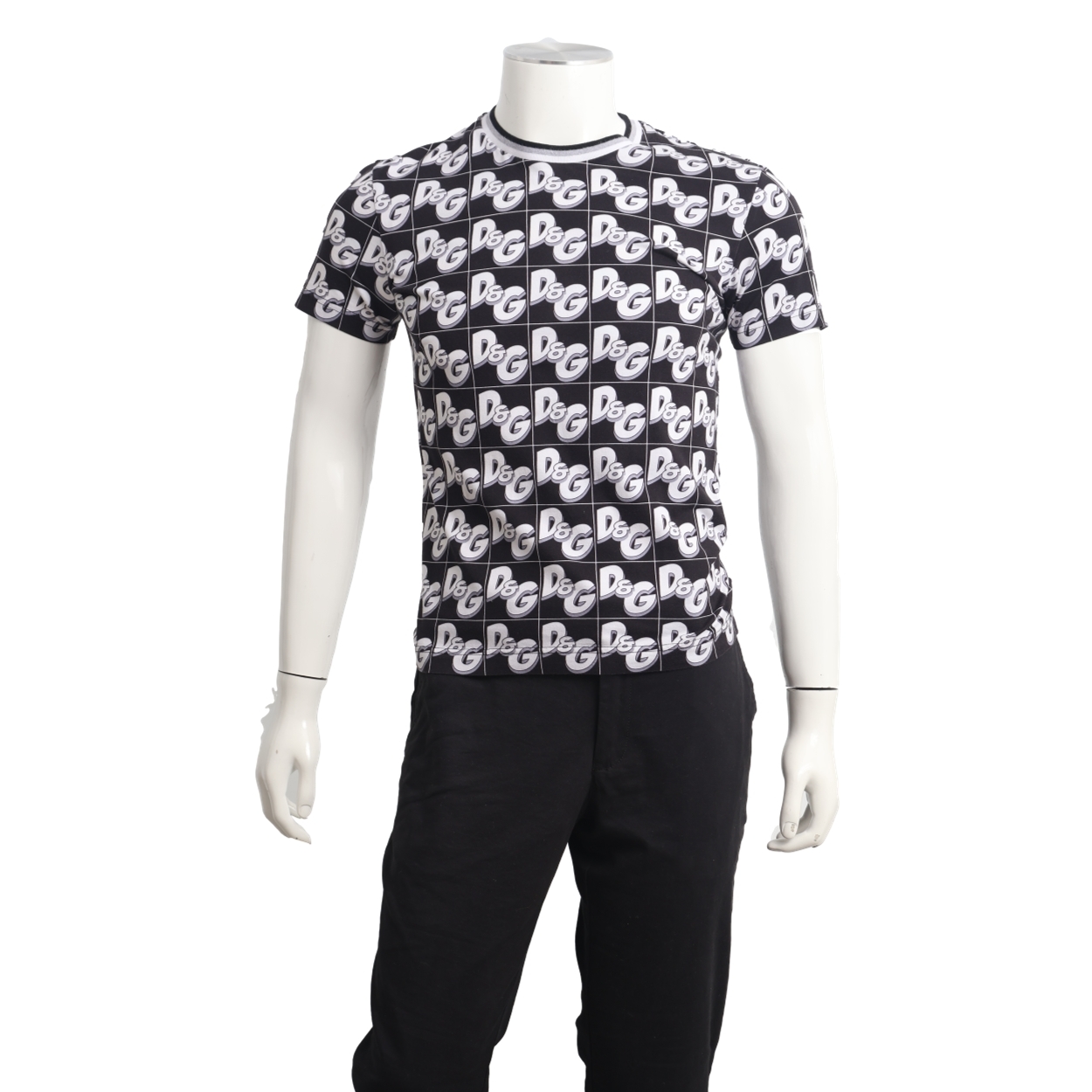 Cotton Logo T-Shirt Black/White