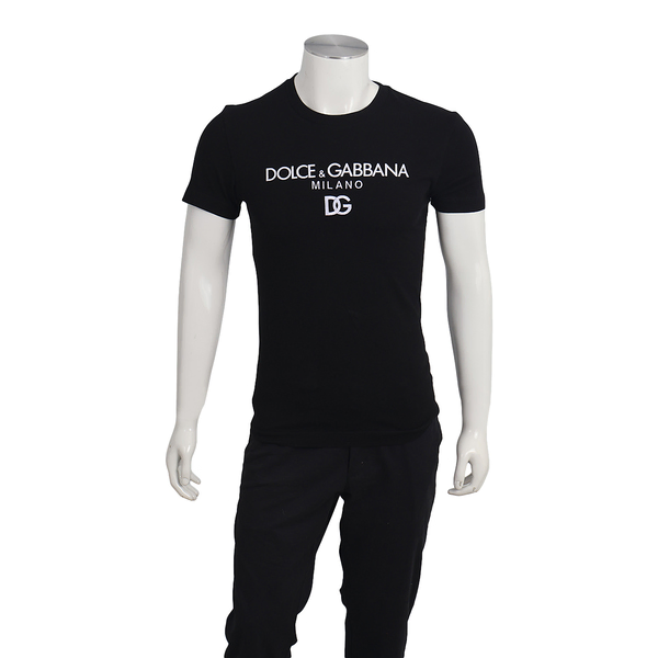 Cotton Logo T-Shirt Black